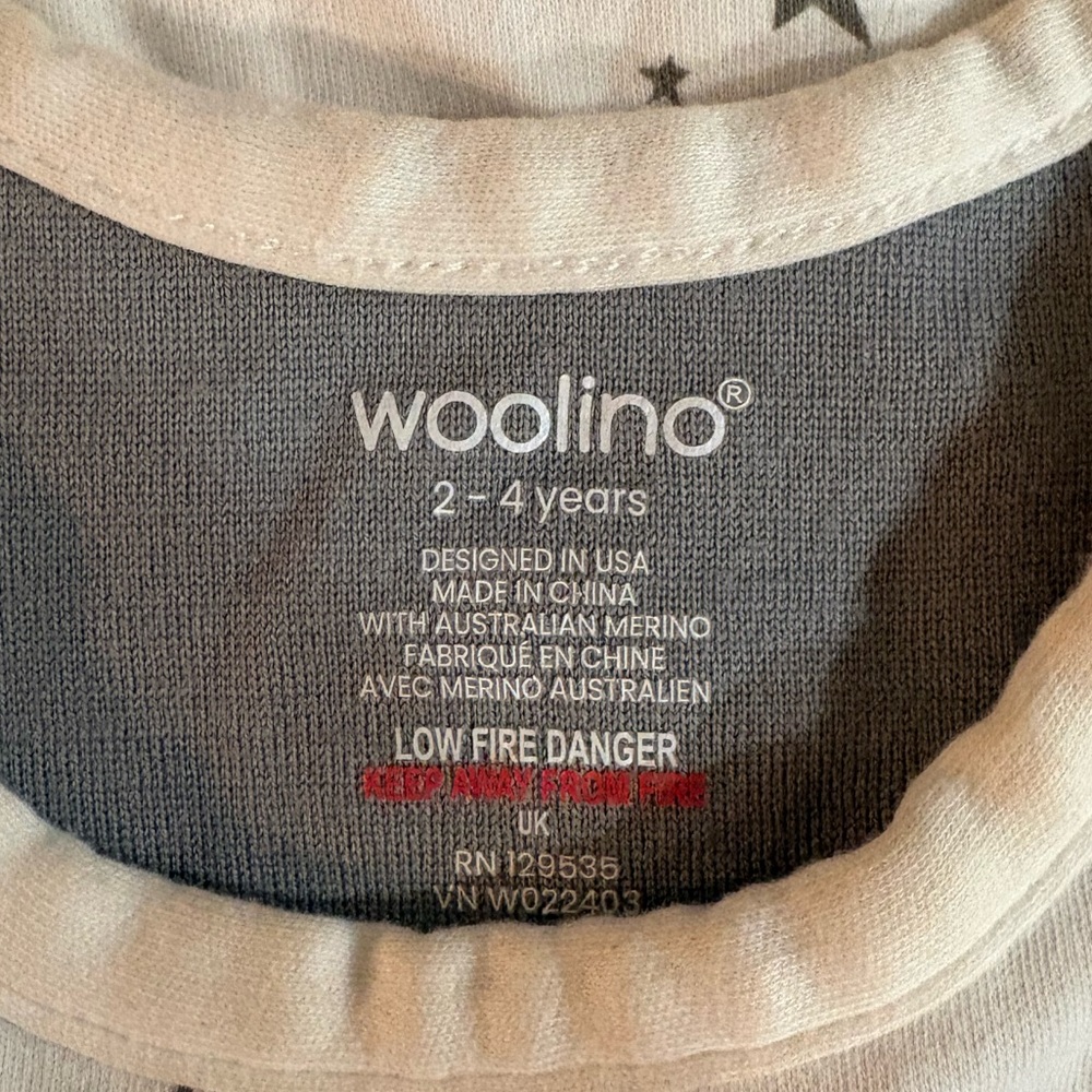 Woolino Toddler Sleep sack 4-Season Merino Wool